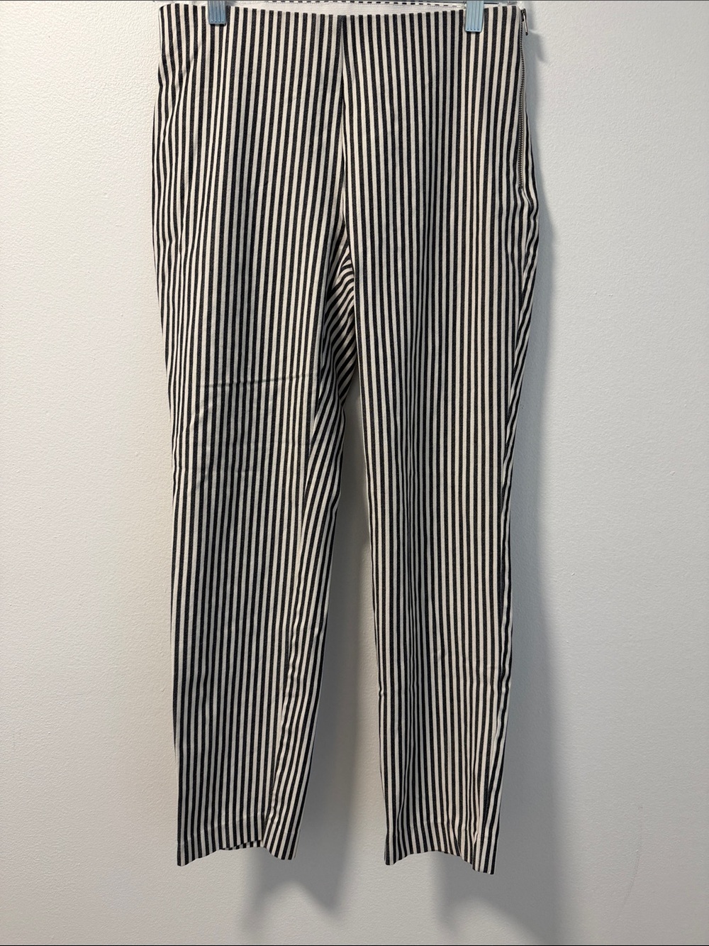 a new day Black and White Vertical Stripe Chinos SZ 4